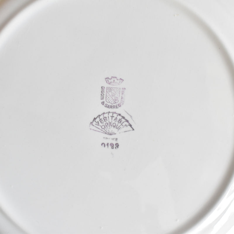 Vintage Plate Digoin & Sarreguemines 9123 A