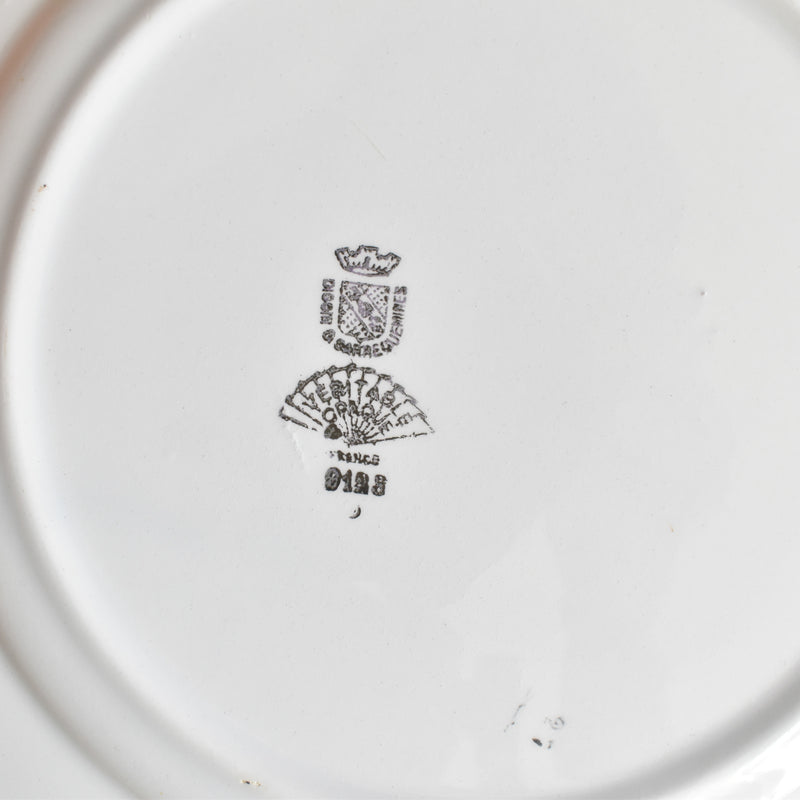 Vintage Plate Digoin & Sarreguemines 9123 C