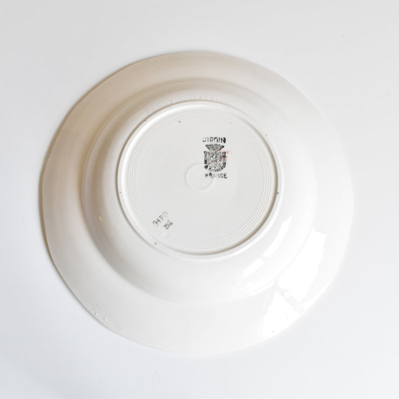 Vintage Deep Plate, Digoin & Sarreguemines 9123 A