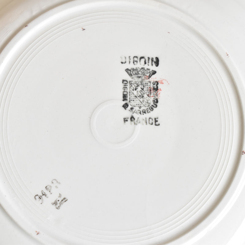 Vintage Deep Plate, Digoin & Sarreguemines 9123 A