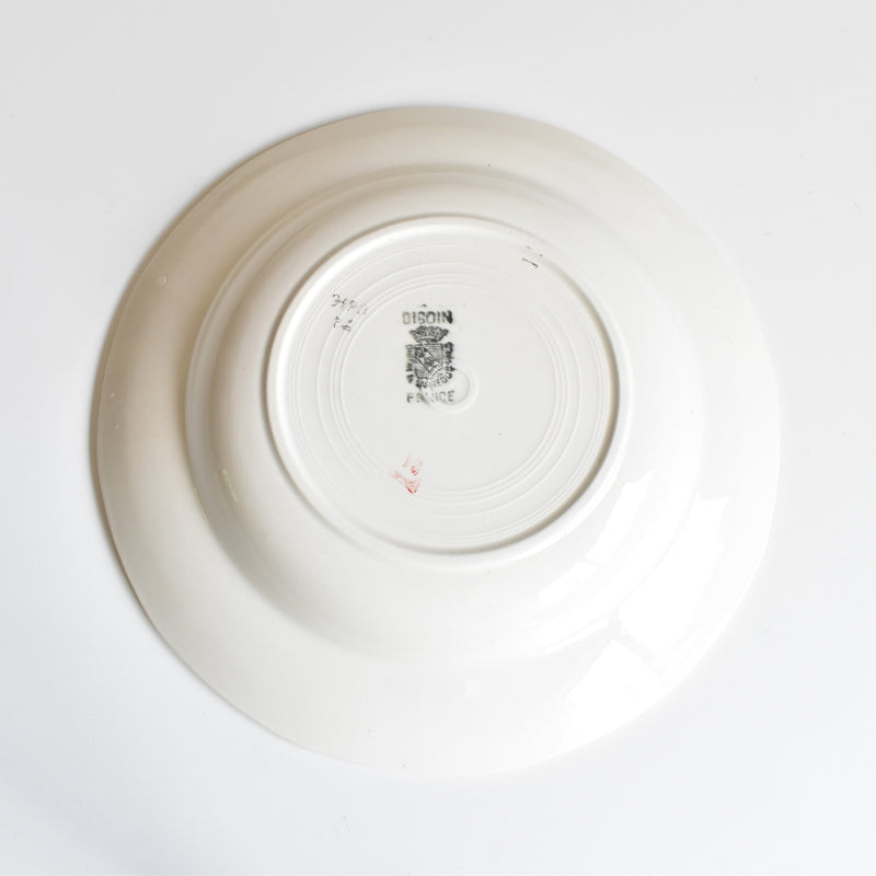 Vintage Deep Plate Digoin & Sarreguemines 9123 C