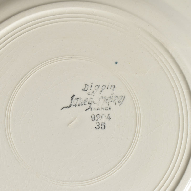 Vintage plate, Digoin & Sarreguemines 9204 C