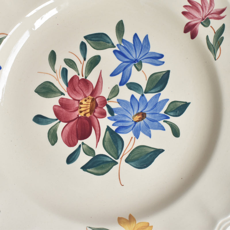 Vintage Footed Plate Digoin & Sarreguemines 9204