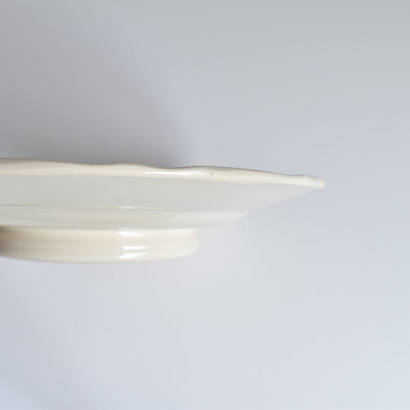 Vintage Footed Plate Digoin & Sarreguemines 9204