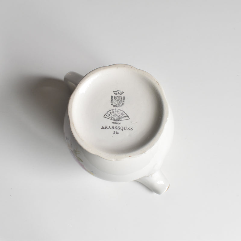 Vintage Creamer Digoin & Sarreguemines Arabesques