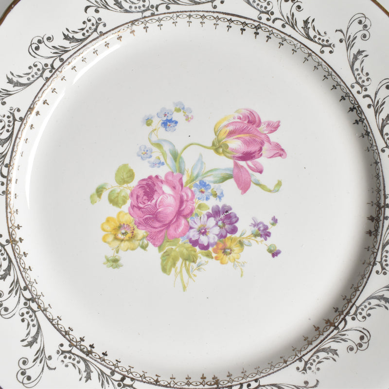 Vintage plate Digoin & Sarreguemines Arabesques A