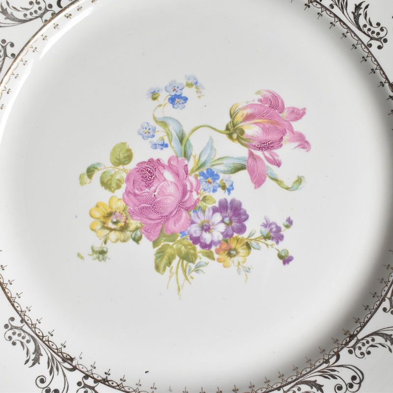 Vintage Plate Digoin & Sarreguemines Arabesques B