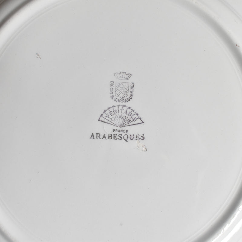 ヴィンテージプレート ディゴワン＆サルグミンヌ Arabesques (アラベスク） D