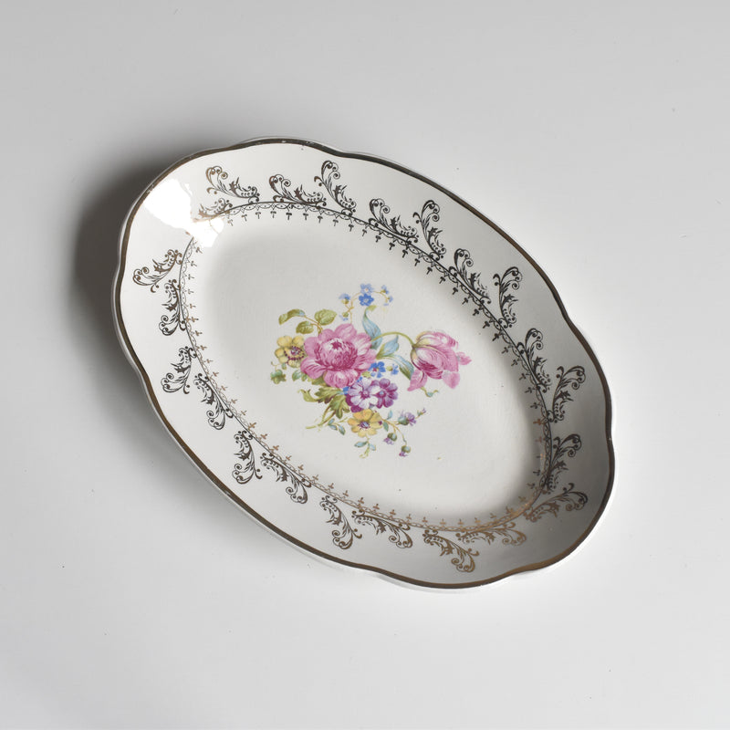Vintage Luncheon Plate by Digoin & Sarreguemines - Arabesques B