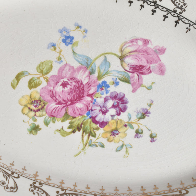 Vintage Luncheon Plate by Digoin & Sarreguemines - Arabesques B