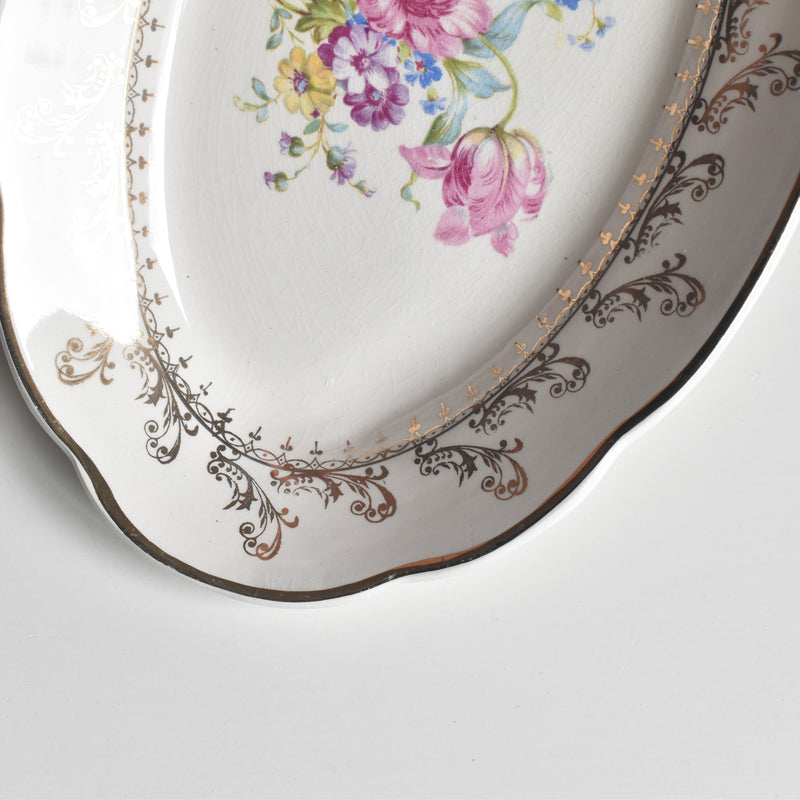Vintage Luncheon Plate by Digoin & Sarreguemines - Arabesques B