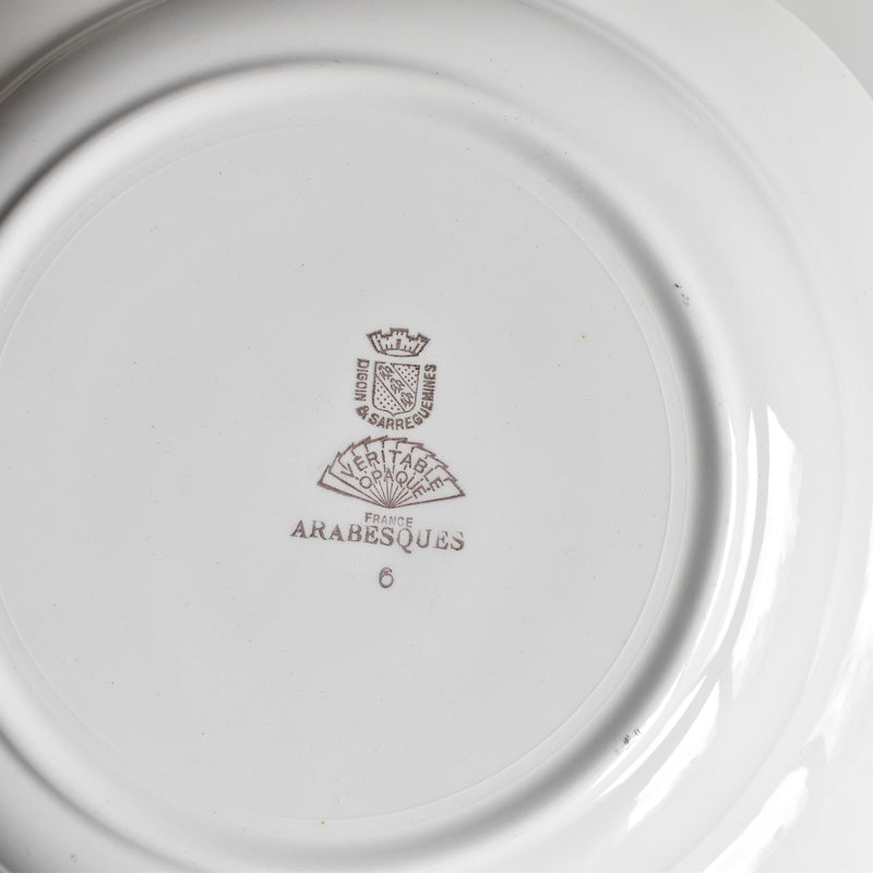 ヴィンテージ深皿 ディゴワン＆サルグミンヌ Arabesques (アラベスク） B