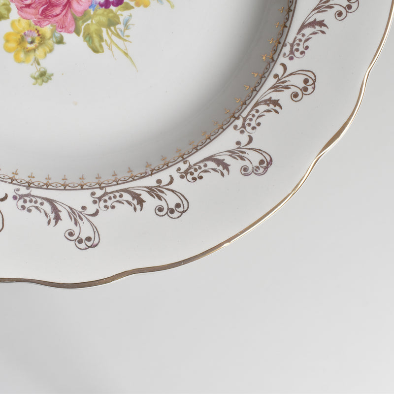 Vintage Deep Plate Digoin & Sarreguemines Arabesques C