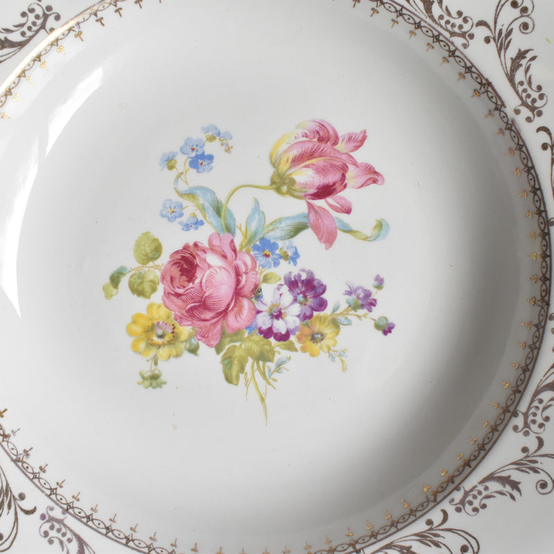 Vintage Deep Plate Digoin & Sarreguemines Arabesques C