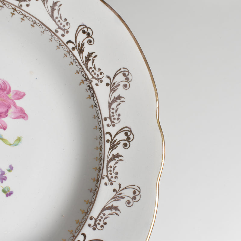 Vintage Deep Plate Digoin & Sarreguemines Arabesques D