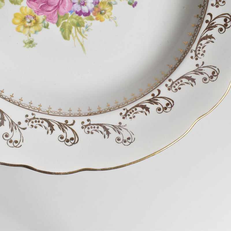 Vintage Deep Plate Digoin & Sarreguemines Arabesques D