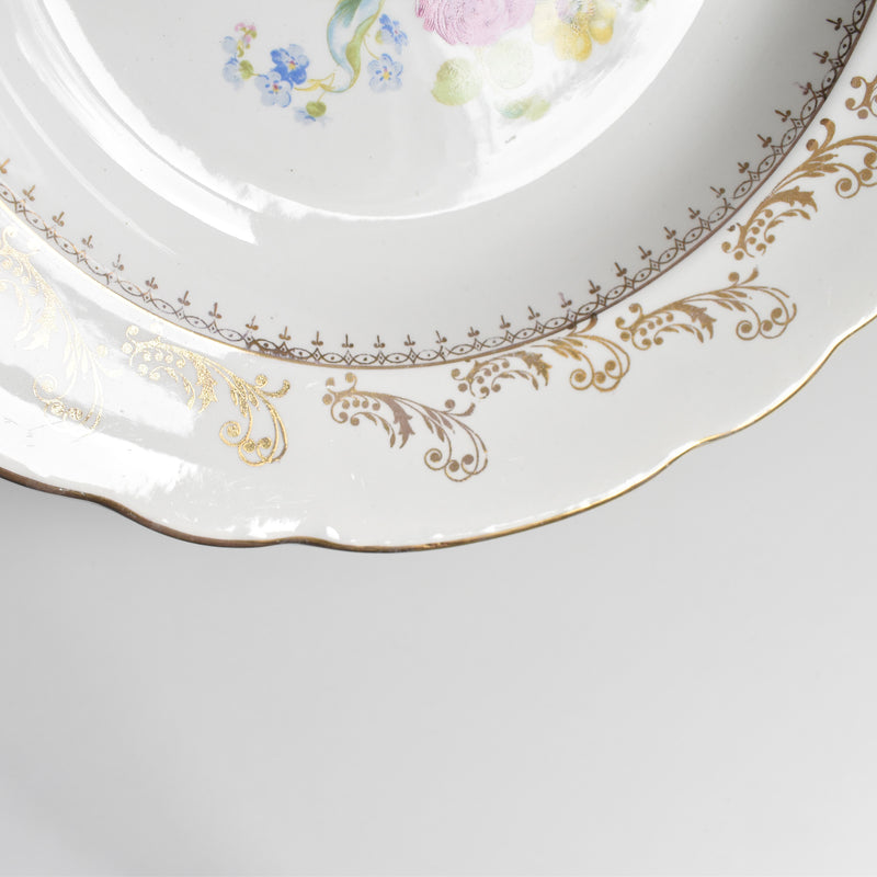 Vintage Deep Plate Digoin & Sarreguemines Arabesques D