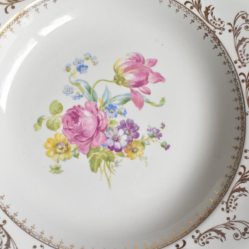 Vintage Deep Plate Digoin & Sarreguemines Arabesques D