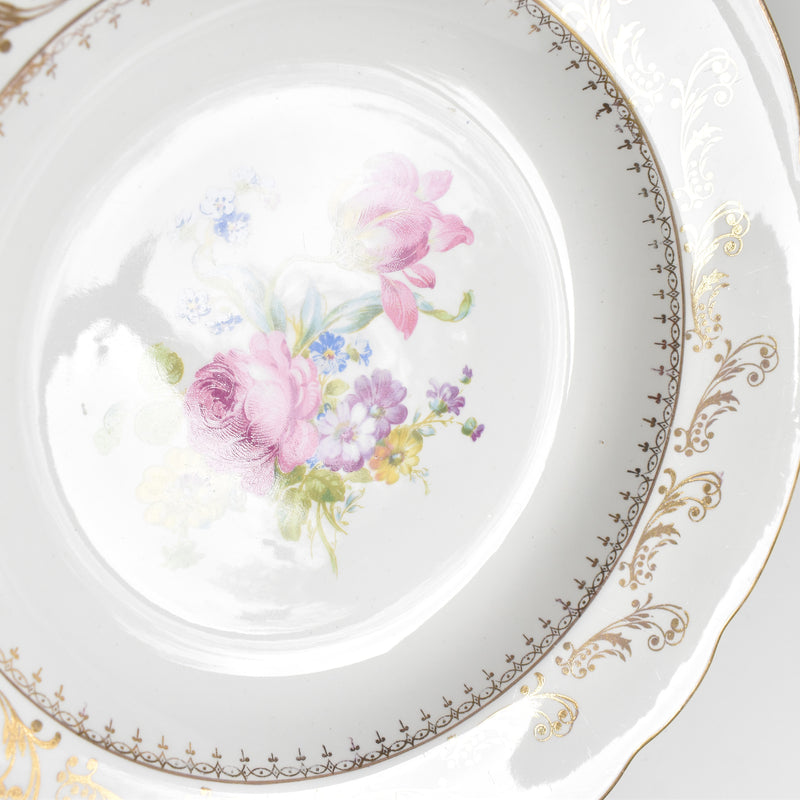 Vintage Deep Plate Digoin & Sarreguemines Arabesques D