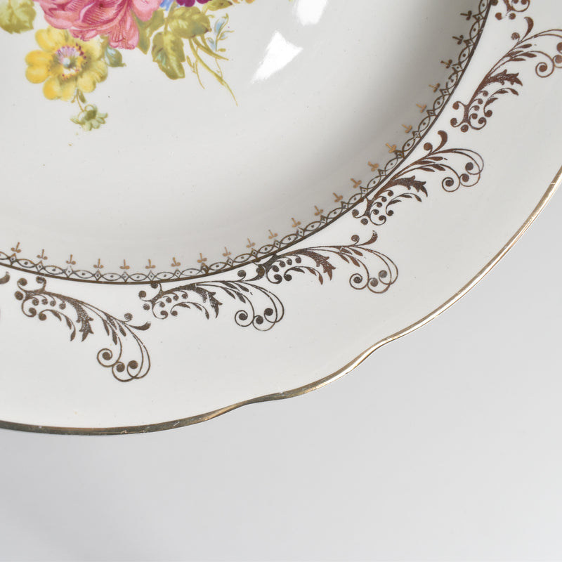 Vintage Deep Dish Digoin & Sarreguemines Arabesques (Arabesque) E