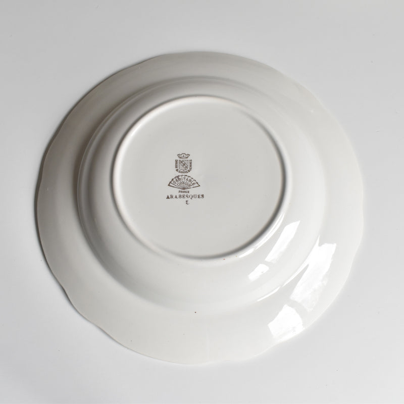 Vintage Deep Dish Digoin & Sarreguemines Arabesques (Arabesque) E