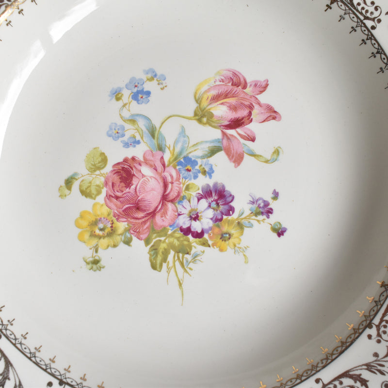 Vintage Deep Dish Digoin & Sarreguemines Arabesques (Arabesque) E