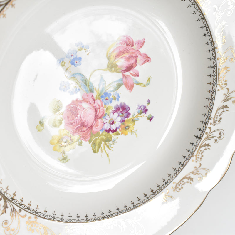 Vintage Deep Dish Digoin & Sarreguemines Arabesques (Arabesque) E