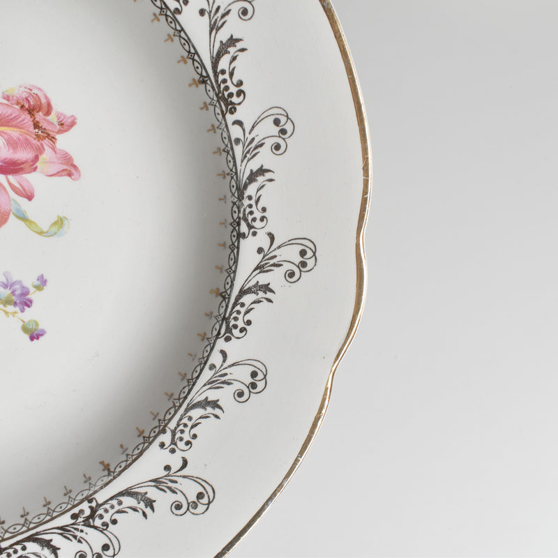 Vintage Deep Plate Digoin & Sarreguemines Arabesques (F)