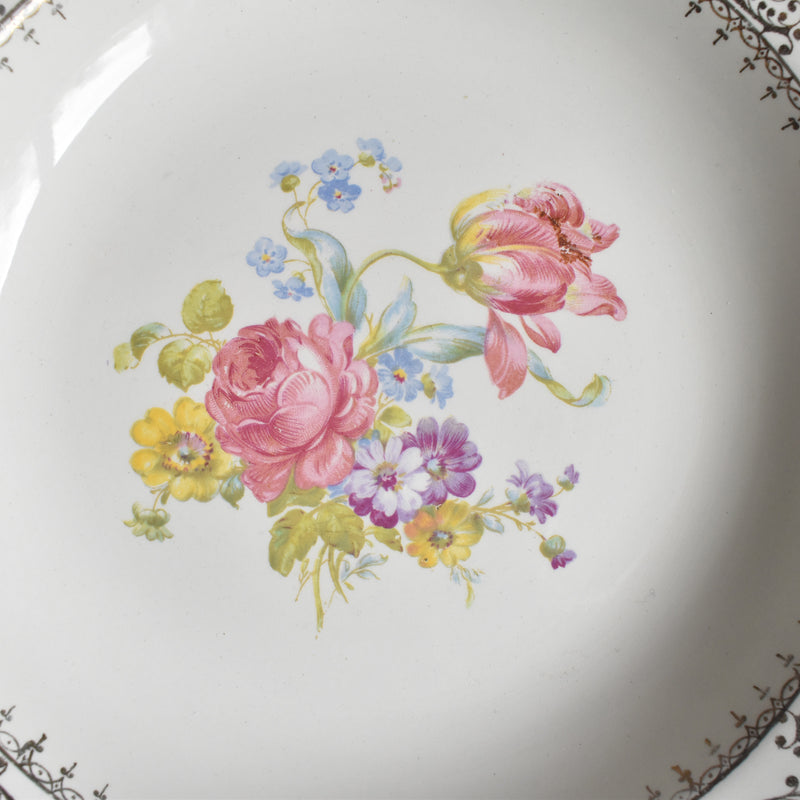 Vintage Deep Plate Digoin & Sarreguemines Arabesques (F)