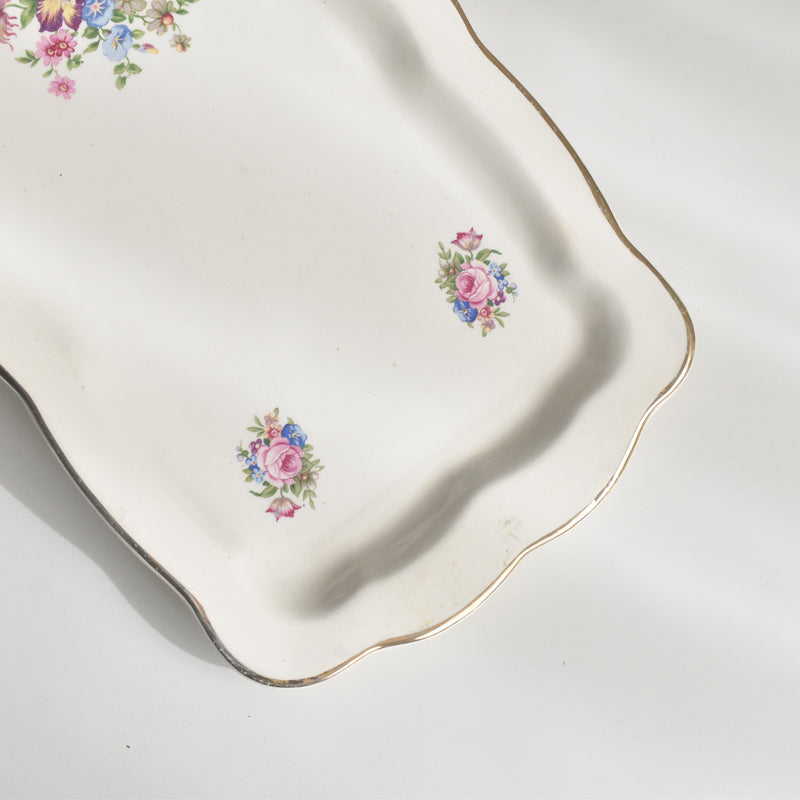 ヴィンテージ長方形ケーキプレート ディゴワン＆サルグミンヌ Lulli　(ルリ）