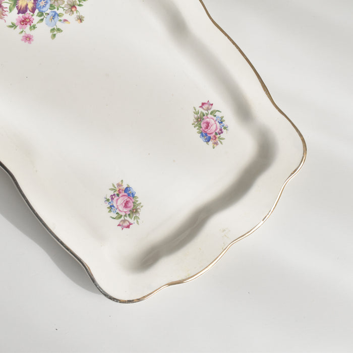 ヴィンテージ長方形ケーキプレート ディゴワン＆サルグミンヌ Lulli　(ルリ）