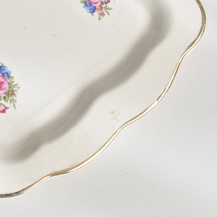 ヴィンテージ長方形ケーキプレート ディゴワン＆サルグミンヌ Lulli　(ルリ）