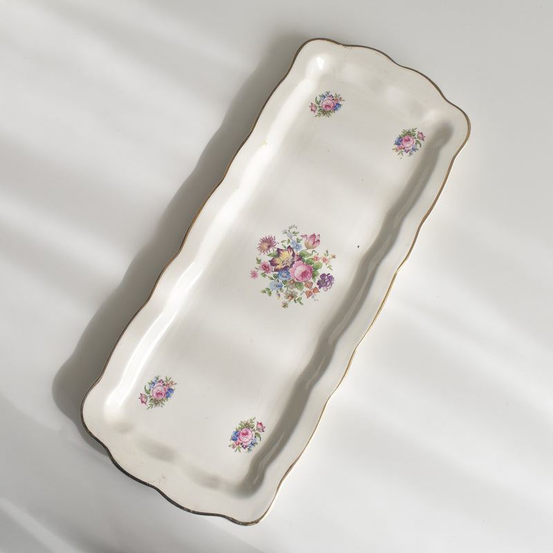 ヴィンテージ長方形ケーキプレート ディゴワン＆サルグミンヌ Lulli　(ルリ）