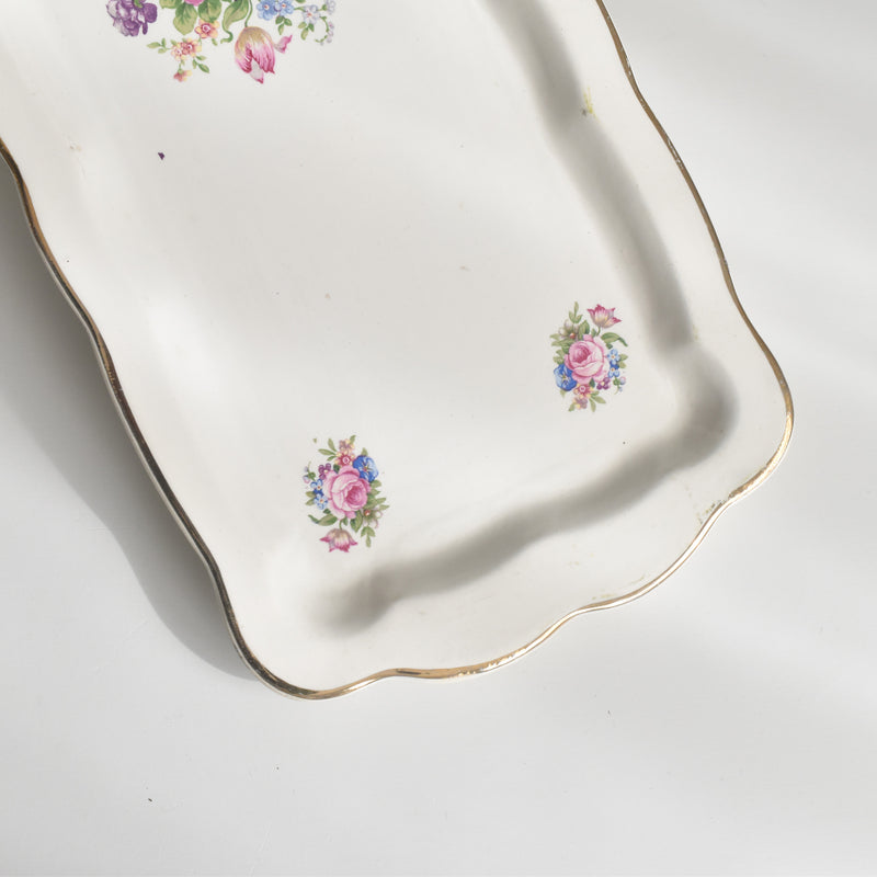 ヴィンテージ長方形ケーキプレート ディゴワン＆サルグミンヌ Lulli　(ルリ）