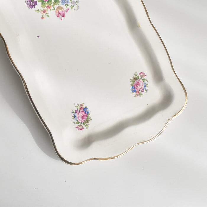 ヴィンテージ長方形ケーキプレート ディゴワン＆サルグミンヌ Lulli　(ルリ）