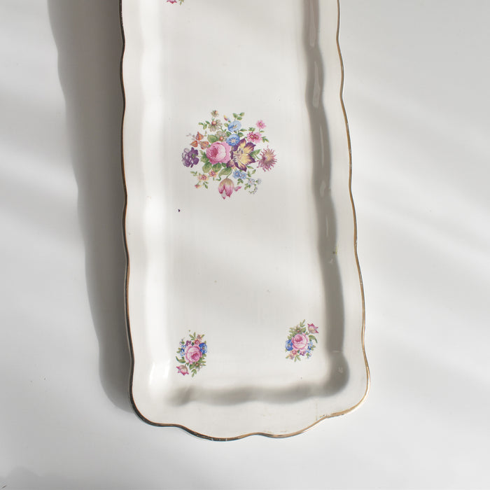 ヴィンテージ長方形ケーキプレート ディゴワン＆サルグミンヌ Lulli　(ルリ）