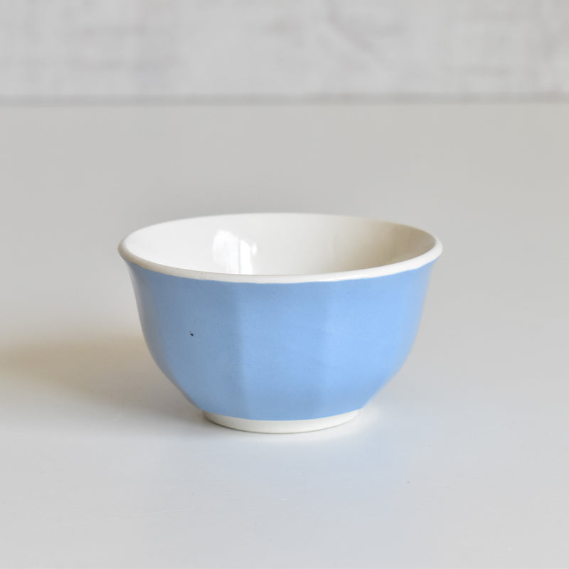 Vintage Coffee Cup Digoin & Sarreguemines Décagon Blue A