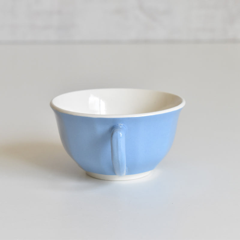 Vintage Coffee Cup Digoin & Sarreguemines Décagon Blue A