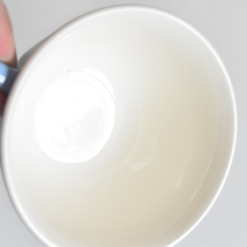 Vintage Coffee Cup, Digoin & Sarreguemines, Décagon, Blue D