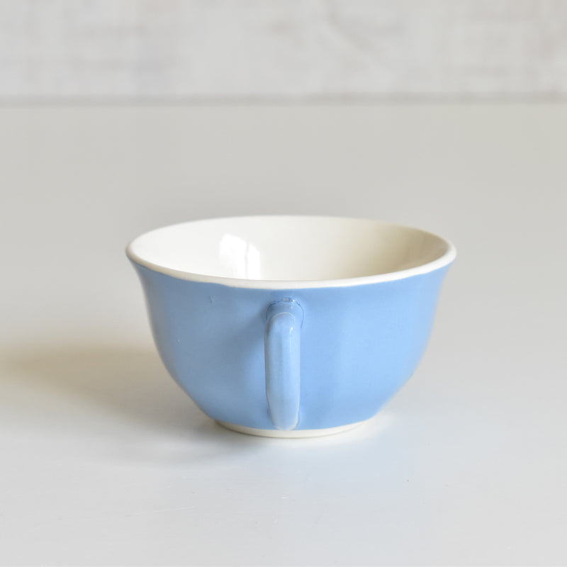 Vintage Coffee Cup, Digoin & Sarreguemines, Décagon, Blue D