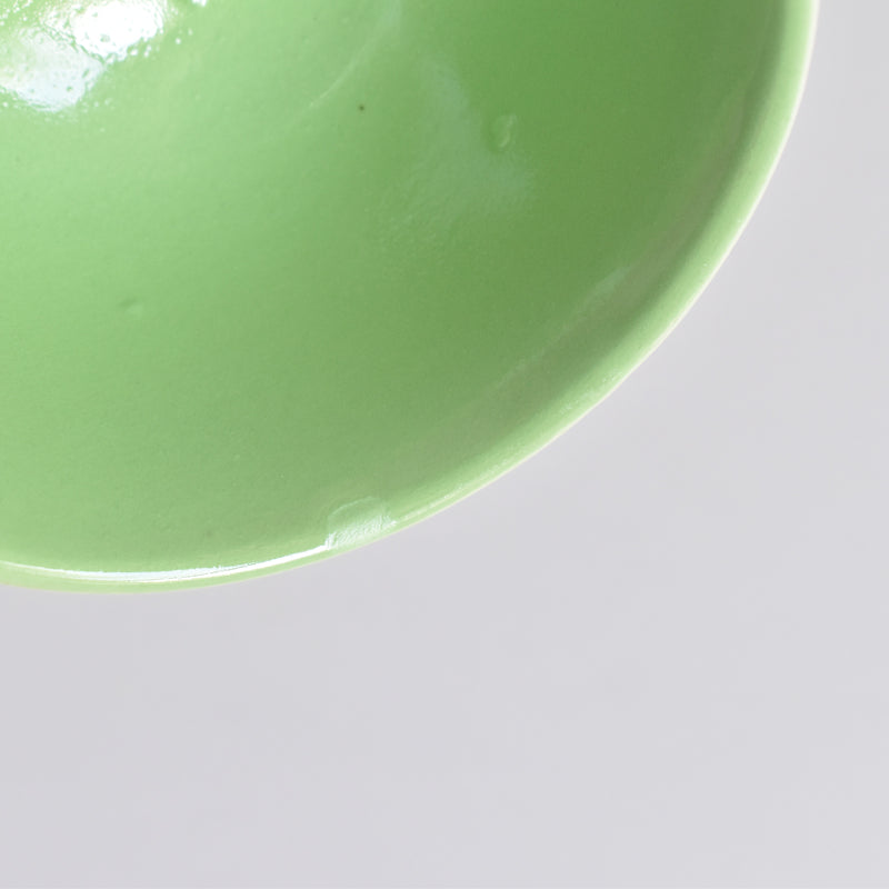 Vintage Coffee Cup, Digoin & Sarreguemines, Octagonal, Green