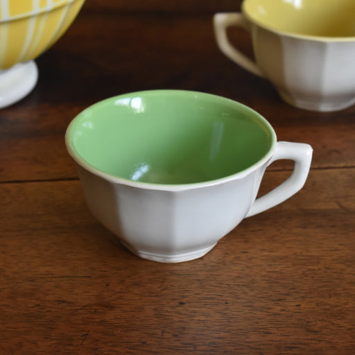 ヴィンテージコーヒーカップ ディゴワン＆サルグミンヌ デカゴン グリーン