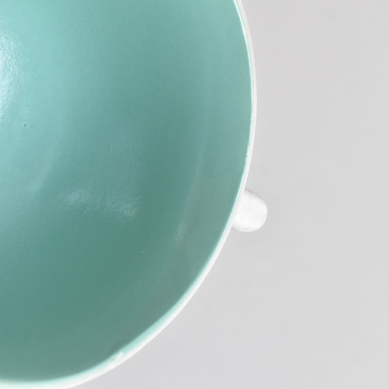 Vintage coffee cup Digoin & Sarreguemines Décagon Turquoise