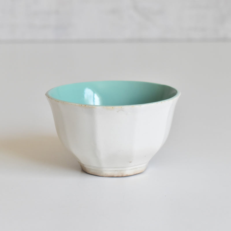 Vintage coffee cup Digoin & Sarreguemines Décagon Turquoise