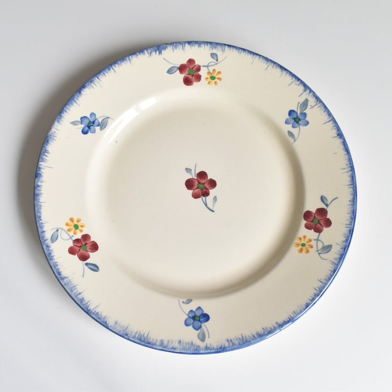 Vintage Plate Digoin & Sarreguemines Mary-Lou Cream A