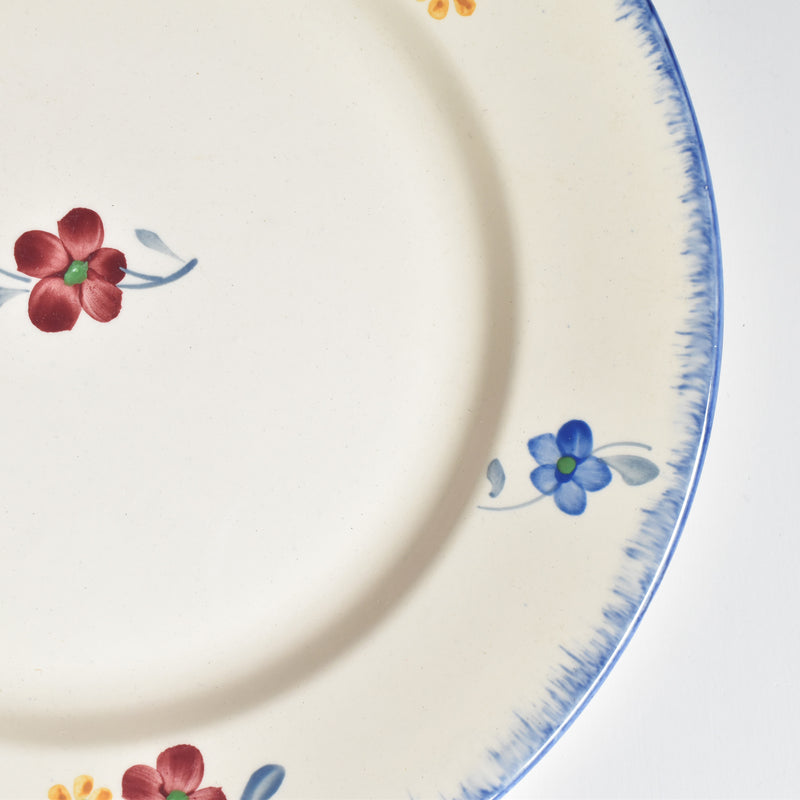 Vintage Plate Digoin & Sarreguemines Mary-Lou Cream A