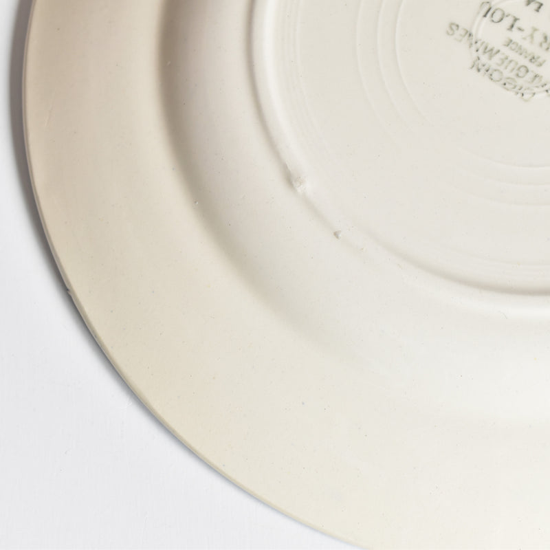 Vintage Plate Digoin & Sarreguemines Mary-Lou Cream A