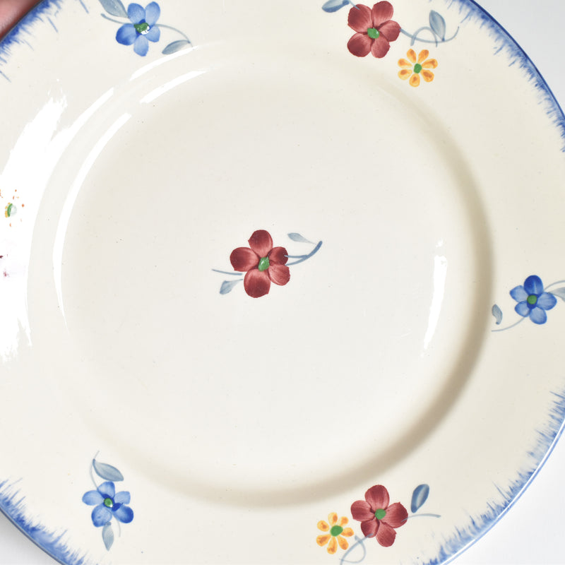 Vintage Plate Digoin & Sarreguemines Mary-Lou Cream A