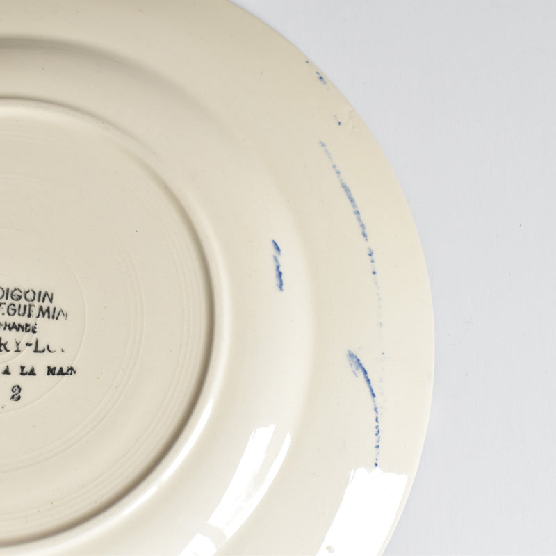 Vintage Plate Digoin & Sarreguemines Mary-Lou Cream B