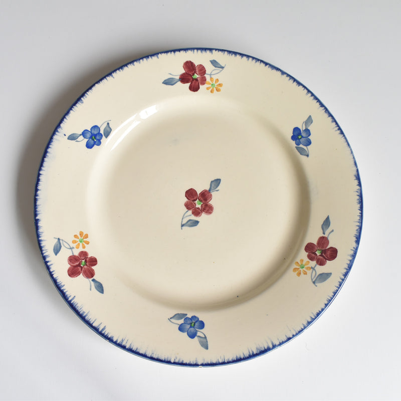 Vintage Plate Digoin & Sarreguemines Mary-Lou Cream C